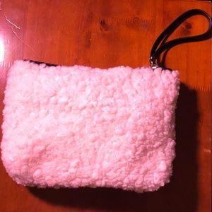 White Lambs Wool Clutch